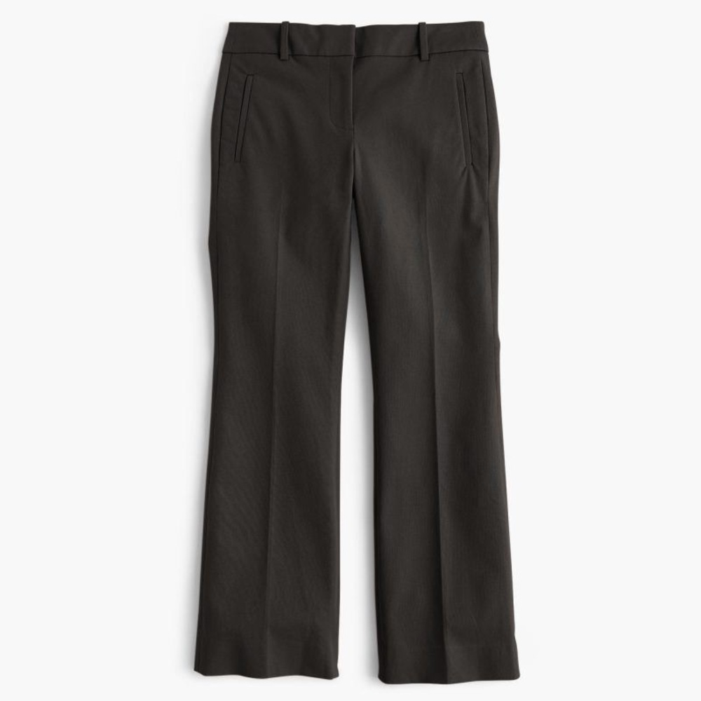 J. Crew Teddie Crop Maroon pants with flare